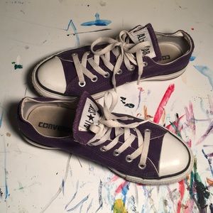Plum purple Converse